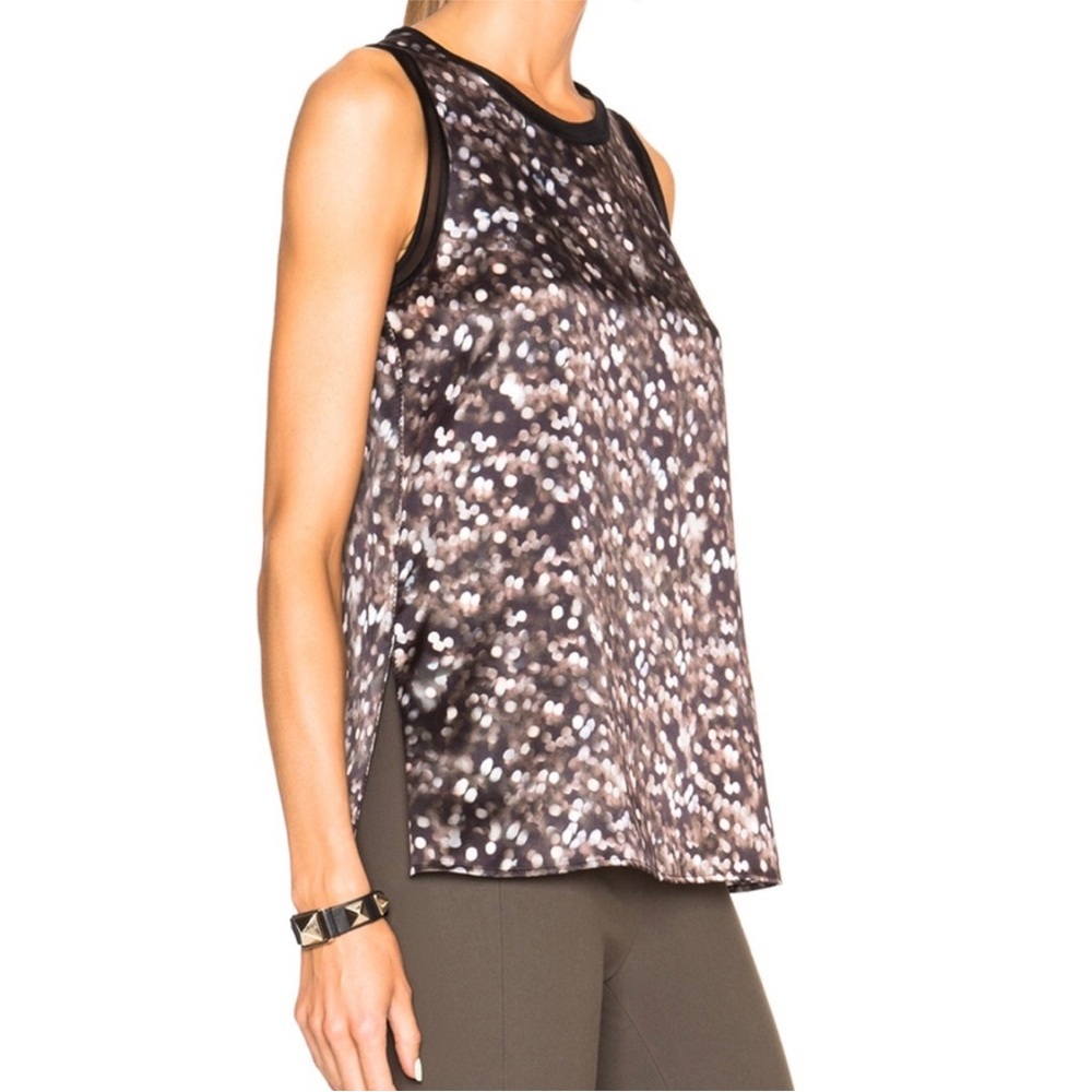 rag & bone Black and Brown Speckled Sleeveless Tank